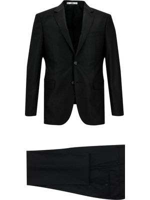 Kiğılı Slim Fit Klasik Çizgili Takım Elbise