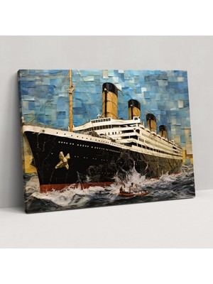 Popcas Titanic Kanvas Tablo - Titanic Reverie Duvar Dekorasyonu Fotoğrafların Mozaiği