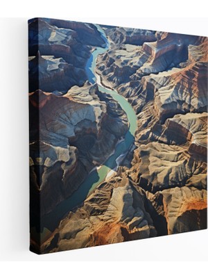 Popcas Southwest Grand Canyon Kanvas Tablo - Güneybatı Manzara Güneybatı Kanvas Duvar Sanatı