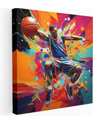 Popcas Pop Art Basketbol Kanvas Tablo