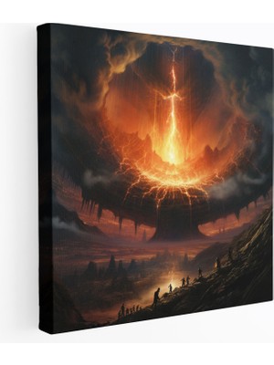 Popcas Yüzüklerin Efendisi Kanvas Tablo - Yüzüğün Yıkımı