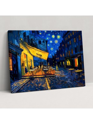 Popcas Vincent Van Gogh Cafe Terası Kanvas Tablo - Ev Dekorasyonu
