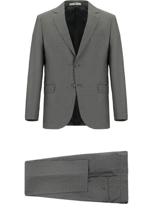 Kiğılı 6 Drop Regular Fit Standart Kesim Desenli Takım Elbise