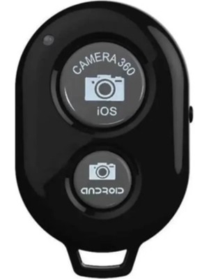 Bluetooth Uzaktan Kumanda, Pilli Tüm Telefonlara Uyumlu Kolay Video, Selfie ve Fotoğraf Çekme