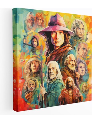Popcas Yüzüklerin Efendisi Kanvas Tablo - Ikonik Koleksiyon - Yüzüklerin Efendisi Duvar Dekorasyonu Karakter Koleksiyonu Duvar Sanatı
