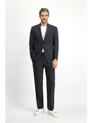 Kiğılı 6 Drop Regular Fit Standart Kesim Çizgili Takım Elbise