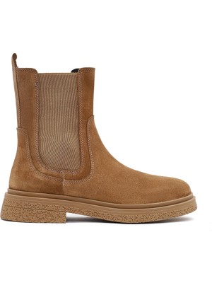 Kadın Vizon Süet Deri Chelsea Bot 25WFD186810