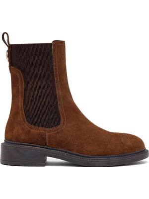 Kadın Taba Süet Deri Chelsea Bot 25WFD202210