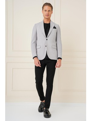 Efor Erkek C 686 Slim Fit Gri Spor Ceket
