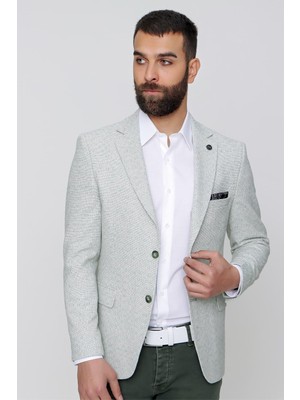 Efor Erkek C 613 Slim Fit Nil Yeşili Spor Ceket