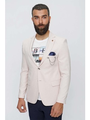 C 620 Slim Fit Bej Spor Ceket
