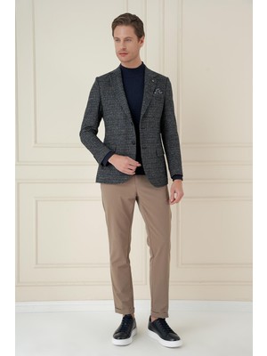 C 693 Slim Fit Siyah Spor Ceket