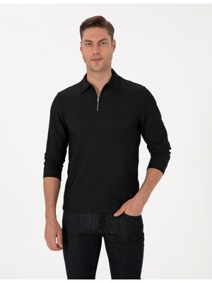 Pierre Cardin Erkek Siyah Regular Fit Sweatshirt 50313989-VR046