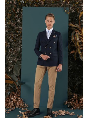 C 657 Slim Fit Lacivert Spor Ceket