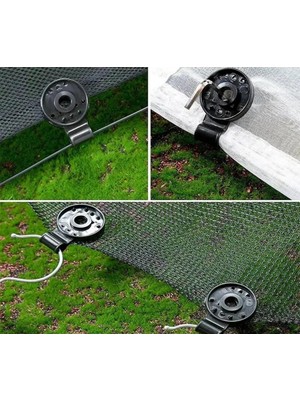 200 Adet - File, Branda, Güneşlik, Karavan Çadırı, Muşamba Klipsi - Sabitleme Kelepçesi