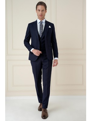 Efor Slim Fit Lacivert Takım Elbise TK 908