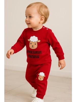 Bebek Kuzucuk Baskılı Ikili Takım - Annesinin Kuzusu