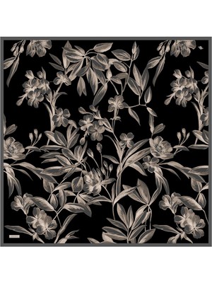 Armine Ipek Eşarp 2025 Yaz - 9324-85 Siyah Vizon Twill