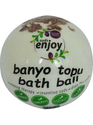 Beyaz Gül El Yapımı Banyo Küvet Topu Sabunu Beyaz 90-120 gr