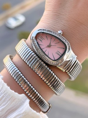 Coliseum Dolamalı Yılan Model Özel Tasarım Vintage Seri Kadın Kol Saati CL.Y001.M2