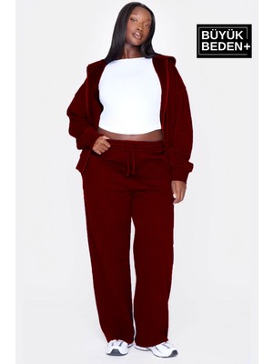 Kadın Büyük Beden Ince Eşofman Altı  SPR25BEAK52