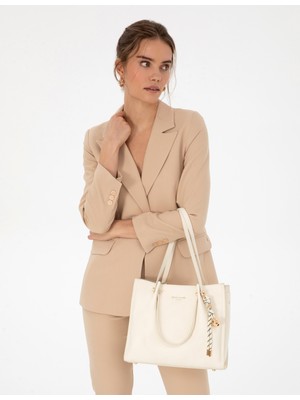 Pierre Cardin Kadın Bej Omuz Çantası 50321771-VR011