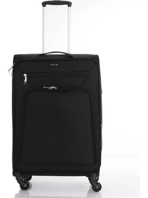 Mçs V116 Lüx Kumaş Orta Boy Valiz  V116 - Siyah