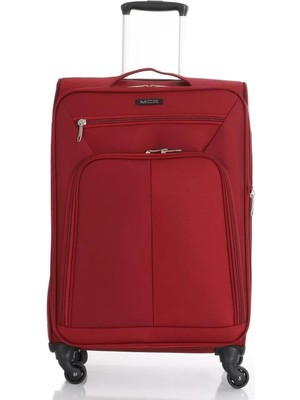 Mçs V116 Lüx Kumaş Orta Boy Valiz  V116 - Bordo