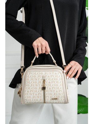 Just Polo Kadın Çok Bölmeli Lüks & Şık El ve Omuz Çantası