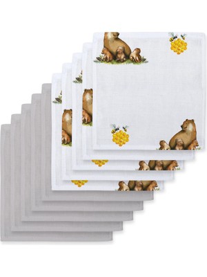 Deux Lapins - Müslin Bebek Ağız Bezi Paketi – L’ours & Cotton Grey 10`lu