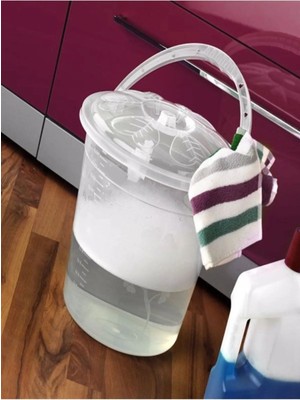 Şeffaf ve Renkli 10 Litre Su Kovası, Dayanıklı ve Şık Tasarım