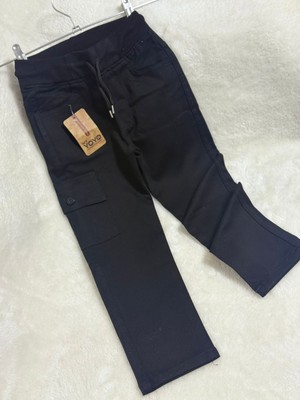 Çocuk Keten Kargo Cep Okul Pantolonu(Kendi Bedeninizi Alınız)