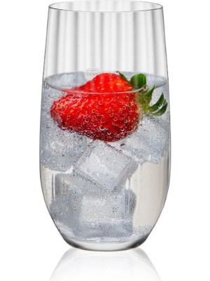 Rona Lunar Optic Meşrubat ve Long Drink Bardağı - 420 ml - 6lı Set