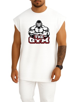 Oversize The Gym Göğüs Tasarımlı Atlet