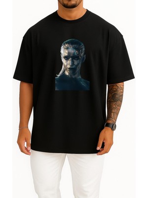 Oversize Shalla Bal Fantastic Four First Steps Göğüs Tasarımlı Unisex T-Shirt