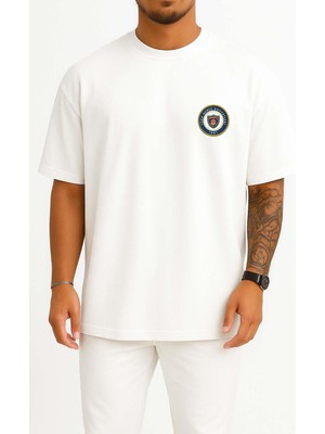 Oversize Türk Deniz Kuvvetleri Cep ve Sırt Tasarımlı Unisex T-Shirt