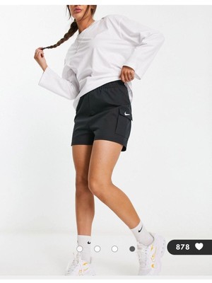 Sportswear Swoosh Woven Kadın Siyah Şort