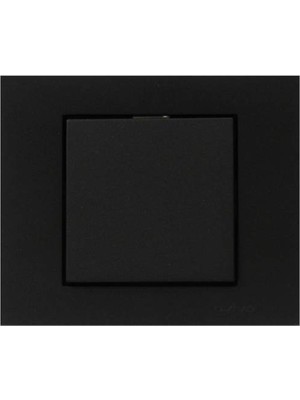 Ovivo Grano Metalik Siyah Elektrik Anahtarı Modern Tasarım ve Yüksek Dayanıklılık 9,2 x 7,8 cm