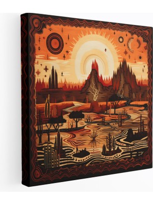 Popcas Manzara Temalı Kanvas Tablo - Doğa Dekorasyon