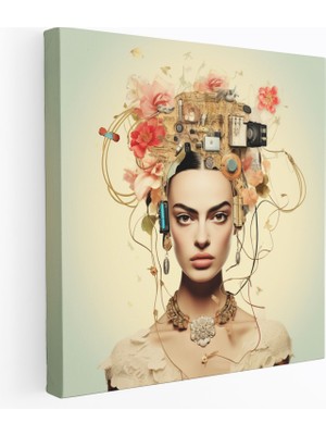 Popcas Frida Kahlo Kanvas Tablo - Modern Teknoloji ve Duvar Dekorasyonu