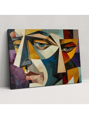 Popcas Pablo Picasso Ilhamlı Kanvas Tablo - Modern Sanat Duvar Dekorasyonu