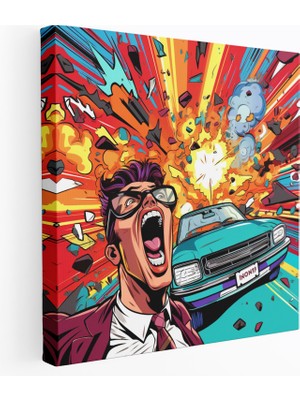 Popcas Renkli Doğa Manzarası Kanvas Tablo - Oturma Odası Dekorasyonu Için Ideal