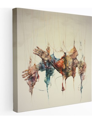 Popcas Soyut Ip Oyuncakları Duvar Sanatı - Oyuncak Duvar Sanatı Sanatsal