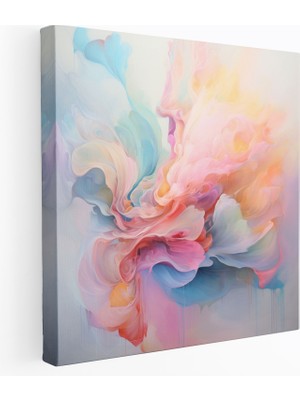 Popcas Pastel Soyut Kanvas Tablo - Duvar Dekorasyonu Ev Dekorasyonu
