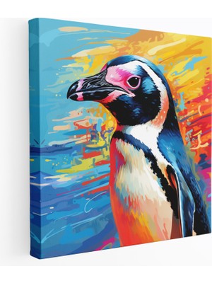 Popcas Canlı ve Cesur Duvar Sanatı Için Pop Art Uskumru Tablo - Pop Art Tarzı Canlı Renkli Arka Plan Kanvas Duvar Sanatı