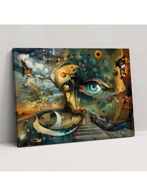 Popcas Pablo Picasso Tarzı Duvar Sanatı - Surrealist Kanvas Tablo