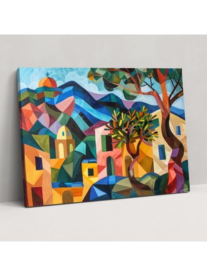 Popcas Picasso Manzara Kanvas Tablo - Pablo Picasso Duvar Sanatı Kanvas