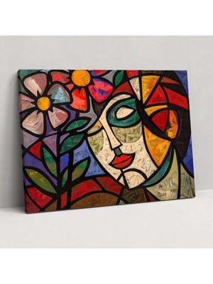 Popcas Pablo Picasso Duvar Sanatı - Soyut Şekiller - Ev Dekorasyonu Kanvas Tablo