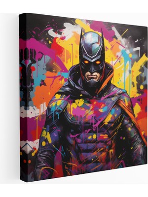 Popcas Şehir Kurtarıcı Graffiti Kanvas Tablo