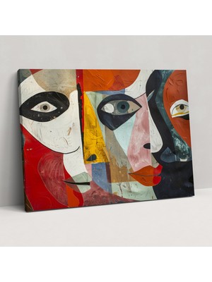 Popcas Pablo Picasso Soyut Kanvas Tablo - Duvar Dekorasyonu Ev Dekorasyonu Kanvas Duvar Sanatı